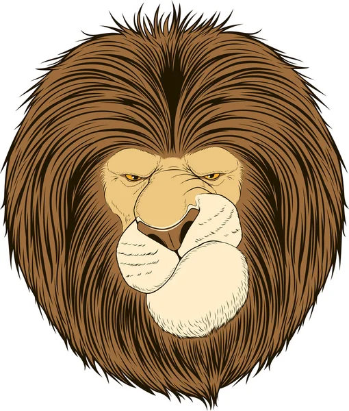 León rey de las bestias — Archivo Imágenes Vectoriales