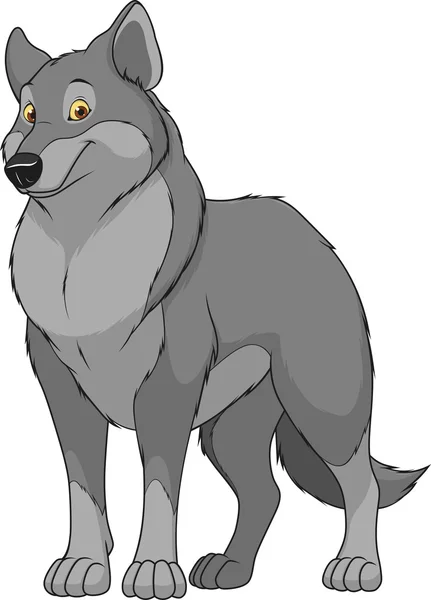 Взрослый волк — стоковый вектор