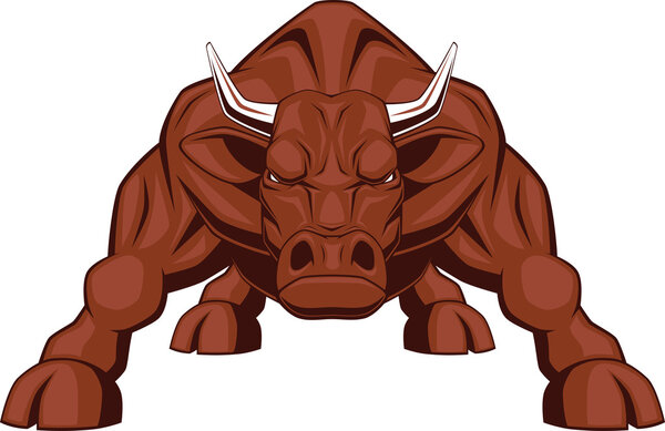 ferocious bull