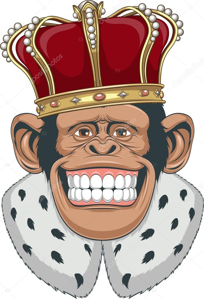 Monkey in a crown