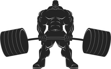 bodybuilder met een barbell