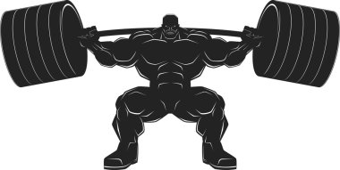 bodybuilder met een barbell