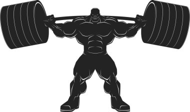 bodybuilder met een barbell