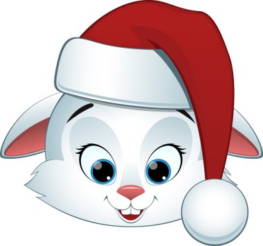 Bunny beyaz zemin üzerine