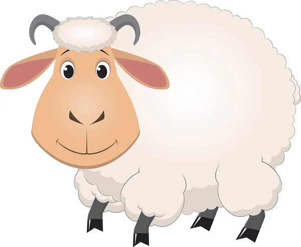 Kreslený baby ovce — Stockový vektor