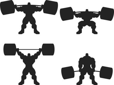 bodybuilder met een barbell