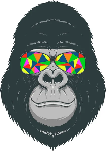 Cheerful monkey — Stock Vector