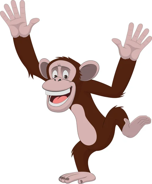 Funny monkey — Stock Vector