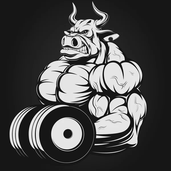 Strong bull — Stock Vector