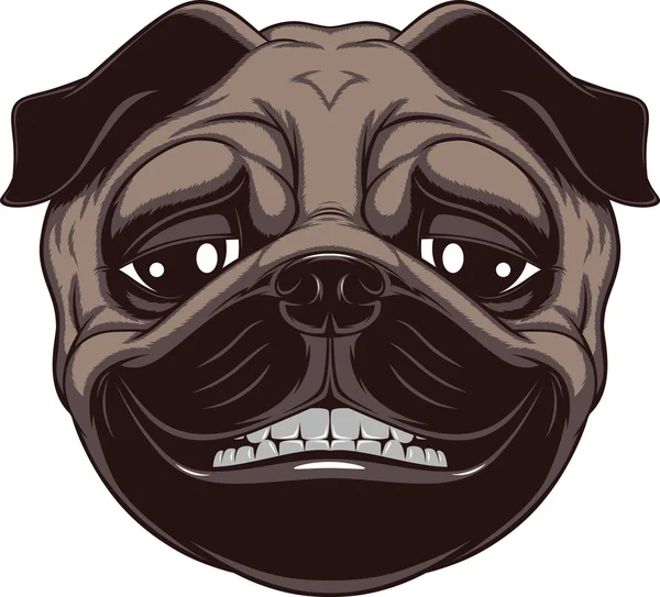 Perro divertido — Vector de stock