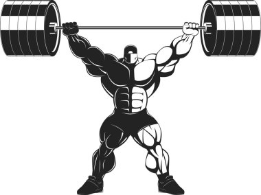 bodybuilder met een barbell
