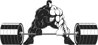 bodybuilder met een barbell