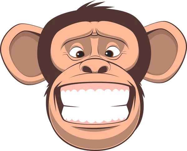 Mono feliz — Vector de stock