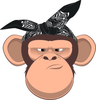 Happy monkey clipart