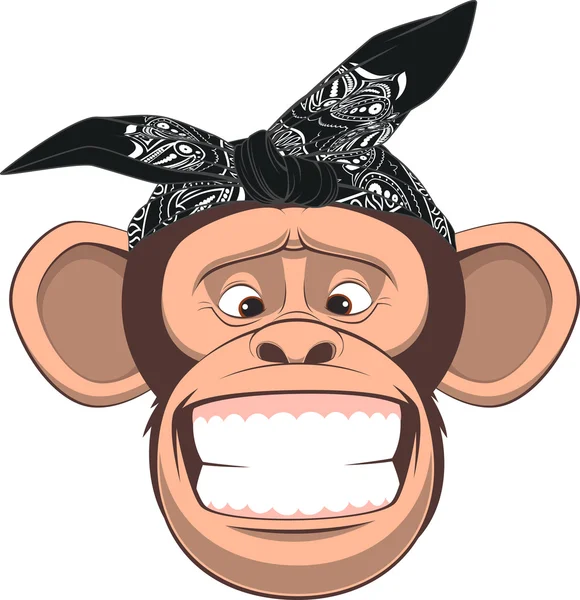 Happy monkey — Stock Vector