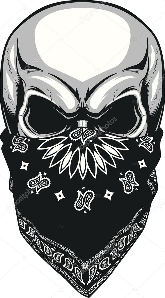 pix Gangster Drawings Easy https depositphotos com 79001014 stock illustration skull bandana html