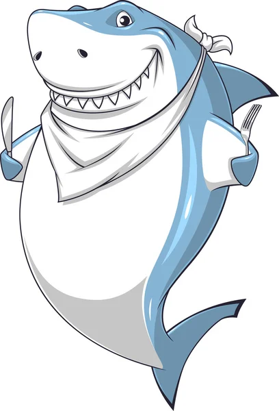White shark — Stock Vector