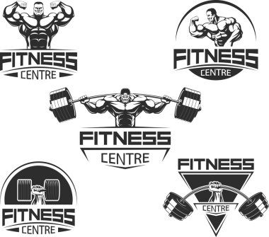 Vücut geliştirme ve fitness için simgeler