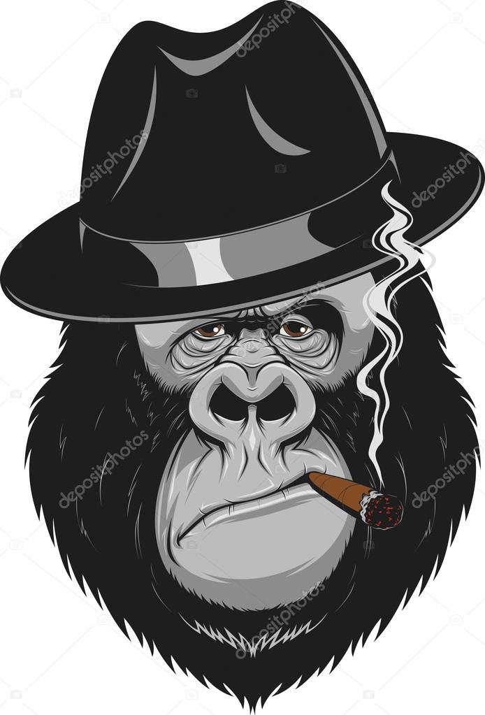 Monkey with a cigar