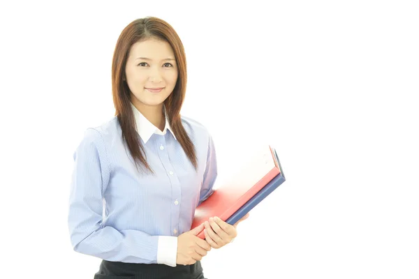 La donna a cui piace lavorare — Foto Stock