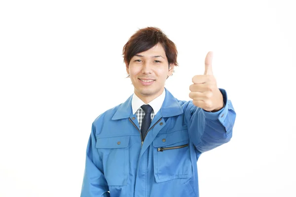 Trabajador sonriente — Foto de Stock