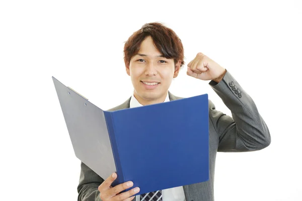 Businessman enjoying success — Stock Photo, Image