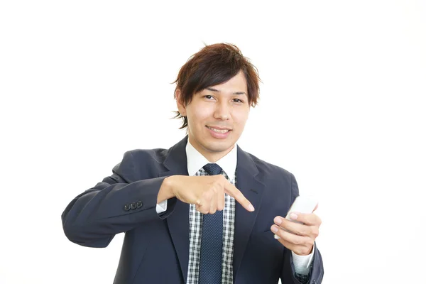 Smiling Asian businessman — Stock Photo, Image