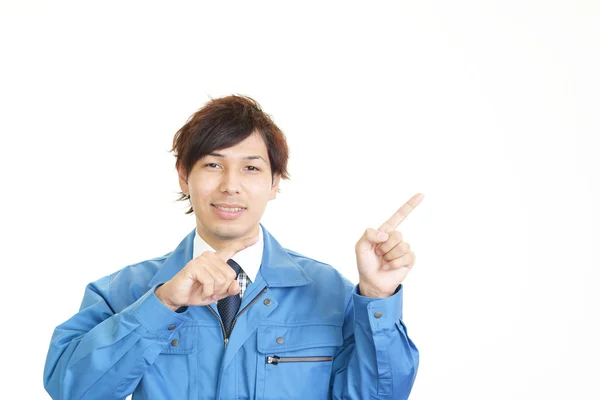 Trabajador sonriente — Foto de Stock