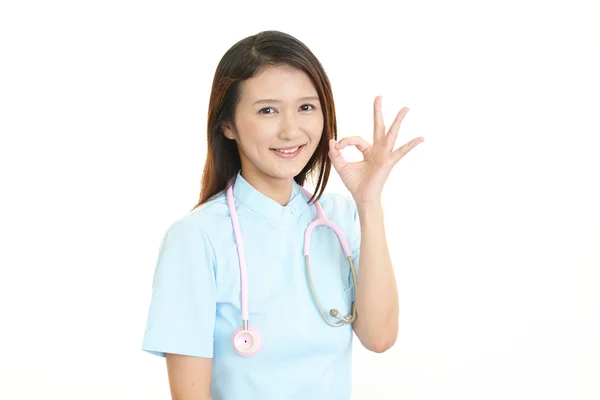 Portret van een vrouwelijke verpleegster — Stockfoto