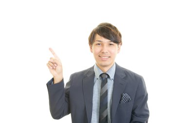 Asya işadamı gülümseyen