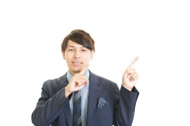 Asya işadamı gülümseyen