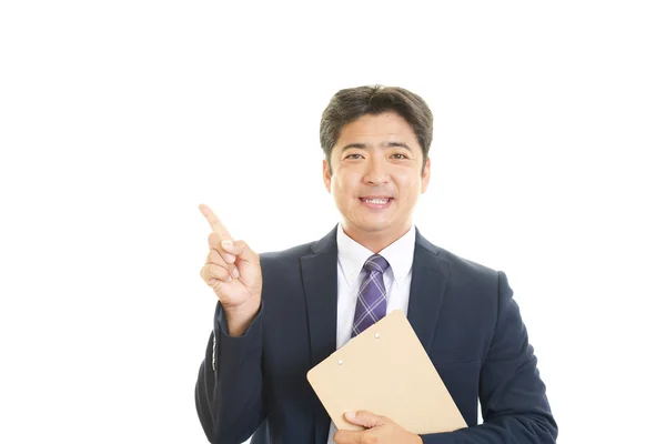 Sorridente uomo d'affari asiatico — Foto Stock