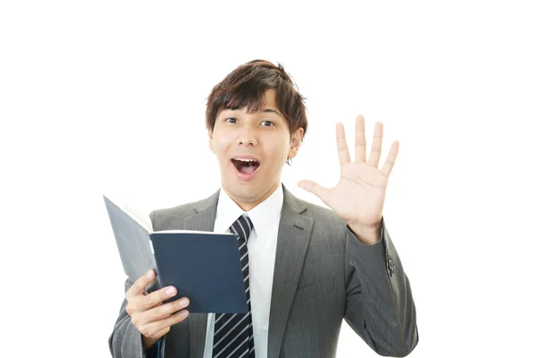 Sonriente asiático hombre de negocios — Foto de Stock