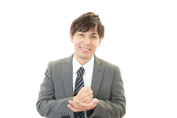 Sonriente asiático hombre de negocios — Foto de Stock