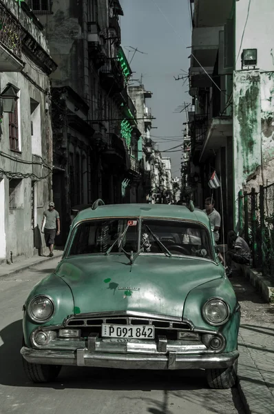 Old car in Havana, Cuba Stock Photo