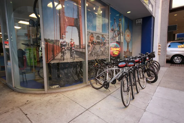 SAN FRANCISCO, CA, US - OCT 2, 2012: Blazing Saddles rental bicycle office in San Francisco on October 2, 2012. Company began its business in 1982 — Stock Photo, Image