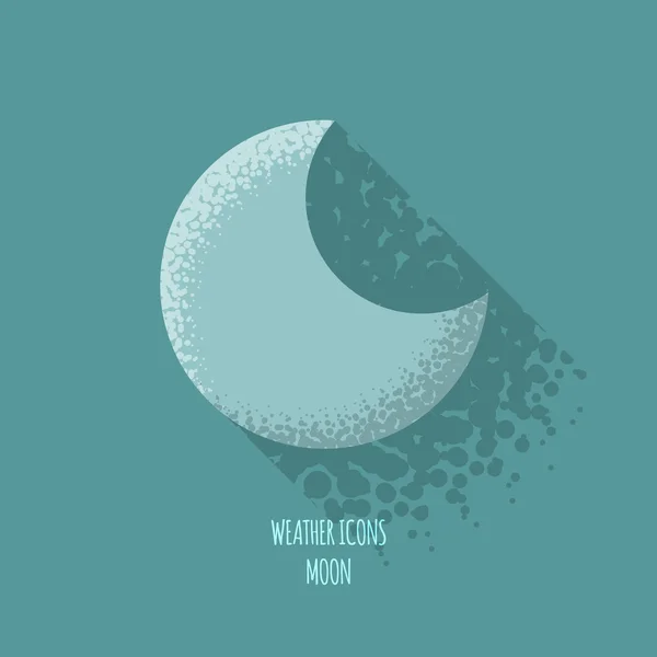 Moon Weather Icon — Stock Vector