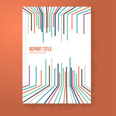 Veri satırları broşür rapor şablonu