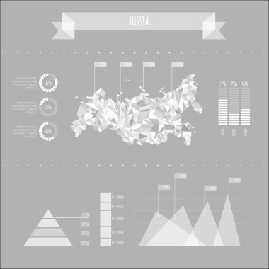 Rusya Infographic rapor şablonu