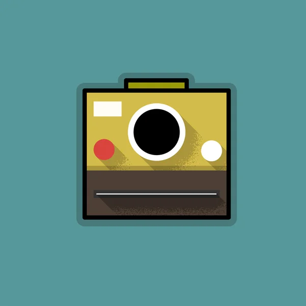 Retro Hipster Analog Camera — Stock Vector