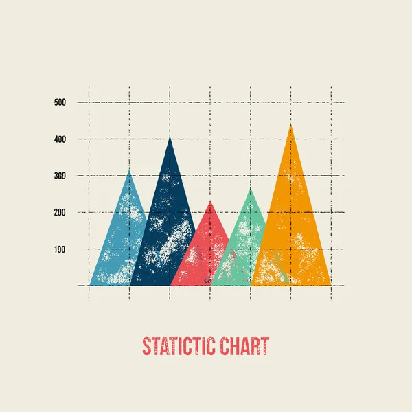 Vektor flaches Design Infografik Statistiken Diagramm und Grafik — Stockvektor