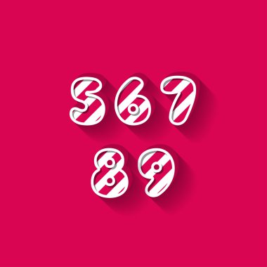 5 6 7 8 9 - Christmas Candy Alphabet