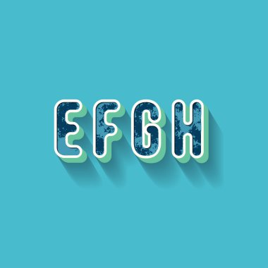 E F G H - 3D Plastique Alphabet