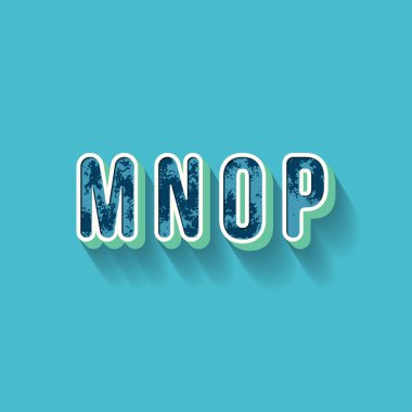 M N O P - 3D Plastique Alphabet