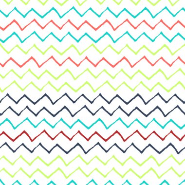 Colorflul Refracted Lines Pattern on White Background