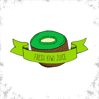 Taze kivi suyu Labe el çekilmiş