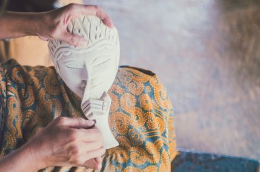 Ahşap papering kum maskesi