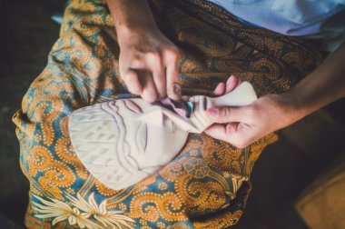 Ahşap papering kum maskesi