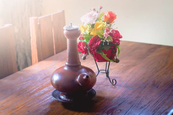 Kendi, the javanese traditional clay kettle — Stock Photo, Image