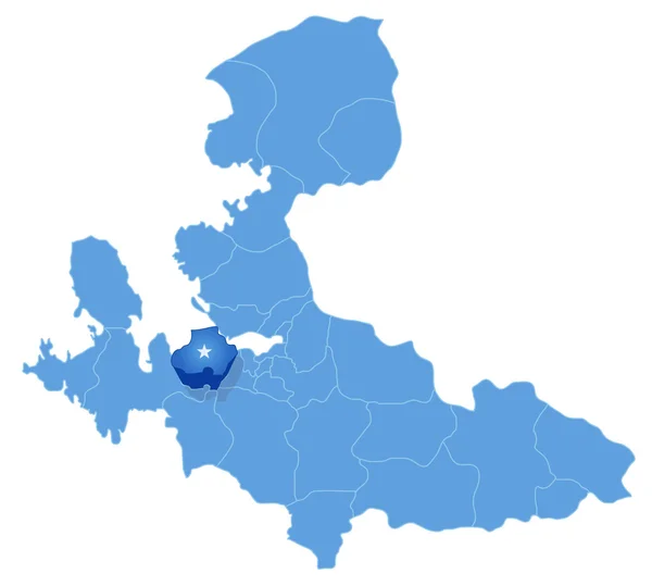 Map of Izmir - Guzelbahce is pulled out — Stock Illustration Map of Izmir - Guzelbahce is pulled out Vector Graphics